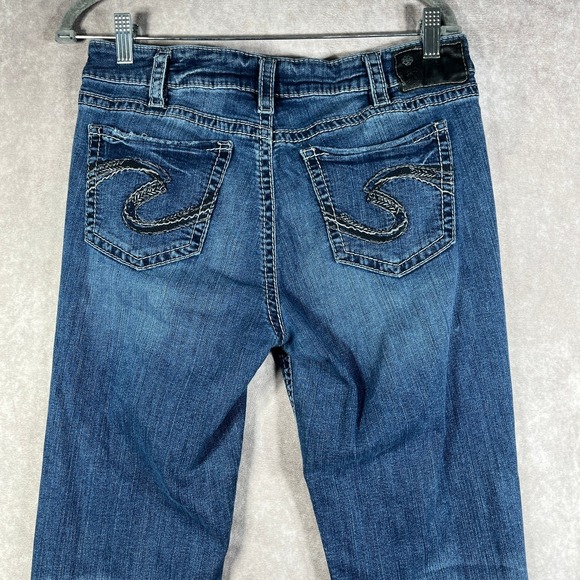 Silver Jeans Co. Suki High Slim Boot Jeans Womens 32 Blue Denim Super Stretch - Picture 6 of 13